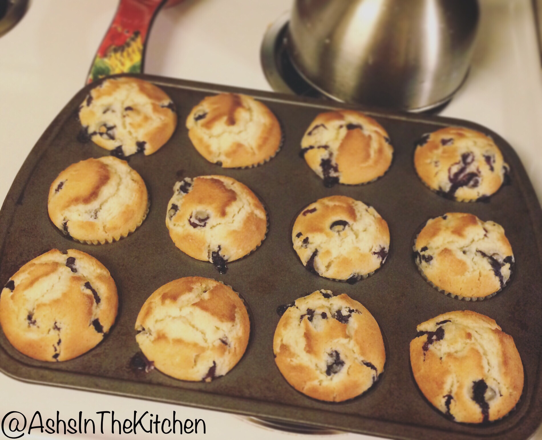 Breakfast baking Lemon Twist Blueberry Muffins Recipe by Ash's In The Kitchen