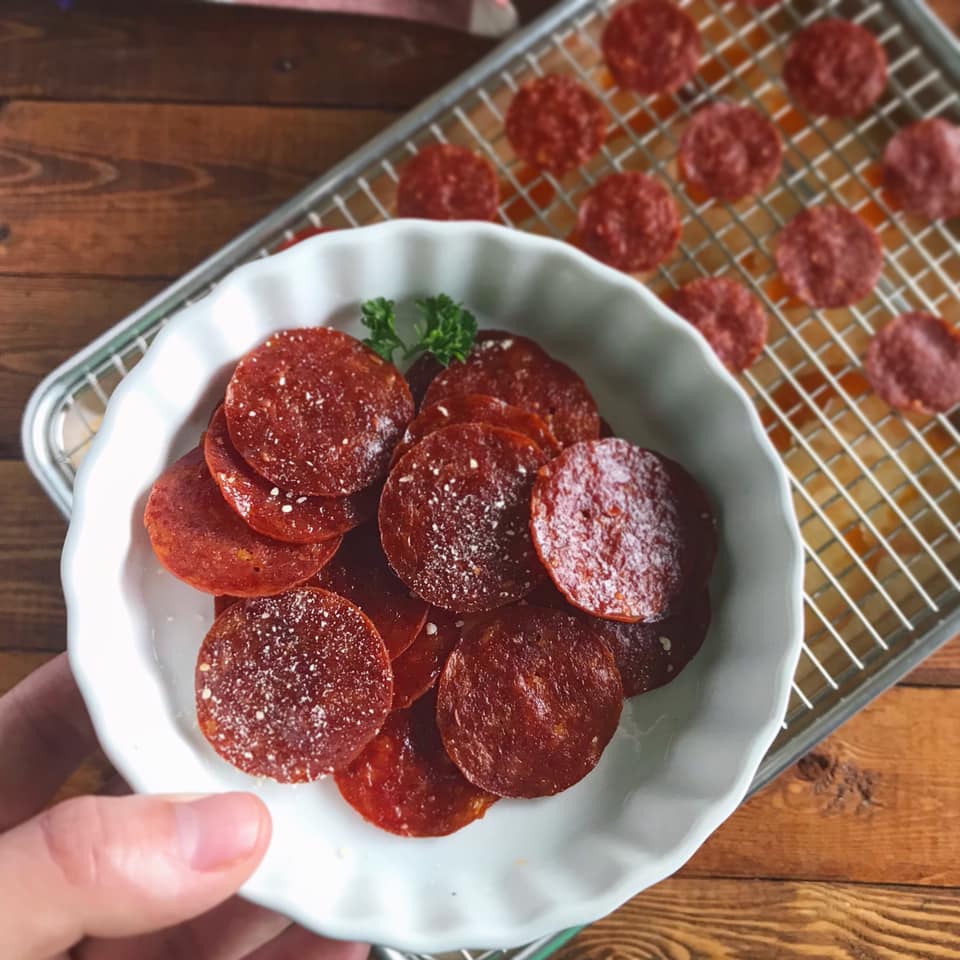 Air Fryer Pepperoni Chips Recipe by Ash's In The Kitchen
