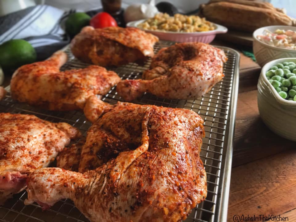 Spice Rubbed Chicken Quarters Recipe by Ash's In The Kitchen